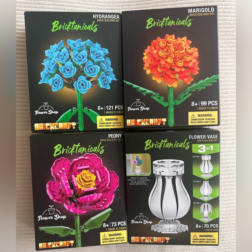 Brickcraft Flower Building Set Bundle